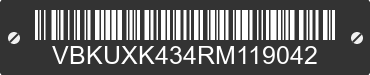 2024 HUSQVARNA Closed Course Competition VBKUXK434RM119042 VIN decoded