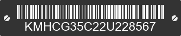 2002 HYUNDAI Accent KMHCG35C22U228567 VIN decoded