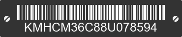 2008 HYUNDAI Accent KMHCM36C88U078594 VIN decoded