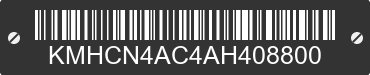 2010 HYUNDAI Accent KMHCN4AC4AH408800 VIN decoded