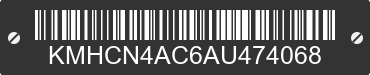 2010 HYUNDAI Accent KMHCN4AC6AU474068 VIN decoded