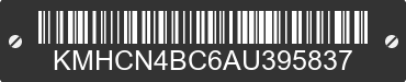 2010 HYUNDAI Accent KMHCN4BC6AU395837 VIN decoded