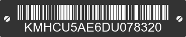 2013 HYUNDAI Accent KMHCU5AE6DU078320 VIN decoded
