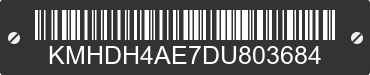 2013 HYUNDAI Elantra KMHDH4AE7DU803684 VIN decoded