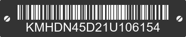 2001 HYUNDAI Elantra KMHDN45D21U106154 VIN decoded
