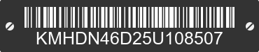 2005 HYUNDAI Elantra KMHDN46D25U108507 VIN decoded