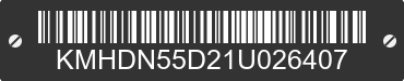 2001 HYUNDAI Elantra KMHDN55D21U026407 VIN decoded