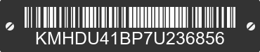 2007 HYUNDAI Elantra KMHDU41BP7U236856 VIN decoded