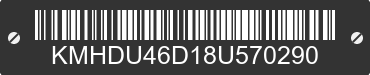 2008 HYUNDAI Elantra KMHDU46D18U570290 VIN decoded