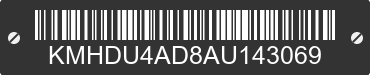2010 HYUNDAI Elantra KMHDU4AD8AU143069 VIN decoded