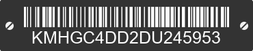 2013 HYUNDAI Genesis KMHGC4DD2DU245953 VIN decoded