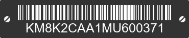 2021 HYUNDAI Kona KM8K2CAA1MU600371 VIN decoded