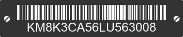 2020 HYUNDAI Kona KM8K3CA56LU563008 VIN decoded