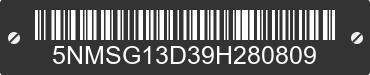 2009 HYUNDAI Santa Fe 5NMSG13D39H280809 VIN decoded
