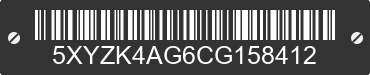 2012 HYUNDAI Santa Fe 5XYZK4AG6CG158412 VIN decoded
