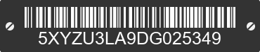 2013 HYUNDAI Santa Fe 5XYZU3LA9DG025349 VIN decoded