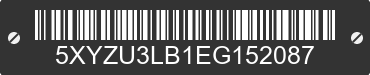 2014 HYUNDAI Santa Fe 5XYZU3LB1EG152087 VIN decoded
