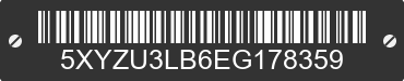 2014 HYUNDAI Santa Fe 5XYZU3LB6EG178359 VIN decoded