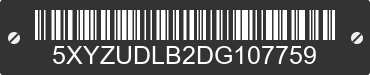 2013 HYUNDAI Santa Fe 5XYZUDLB2DG107759 VIN decoded