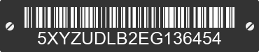 2014 HYUNDAI Santa Fe 5XYZUDLB2EG136454 VIN decoded