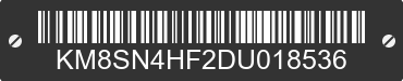 2013 HYUNDAI Santa Fe KM8SN4HF2DU018536 VIN decoded