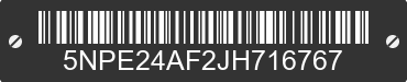 2018 HYUNDAI Sonata 5NPE24AF2JH716767 VIN decoded