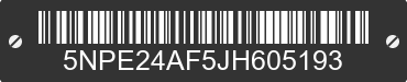 2018 HYUNDAI Sonata 5NPE24AF5JH605193 VIN decoded