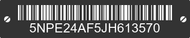 2018 HYUNDAI Sonata 5NPE24AF5JH613570 VIN decoded