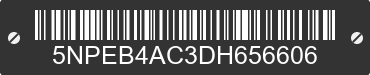 2013 HYUNDAI Sonata 5NPEB4AC3DH656606 VIN decoded