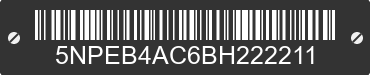 2011 HYUNDAI Sonata 5NPEB4AC6BH222211 VIN decoded