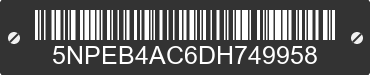 2013 HYUNDAI Sonata 5NPEB4AC6DH749958 VIN decoded