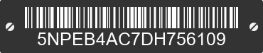 2013 HYUNDAI Sonata 5NPEB4AC7DH756109 VIN decoded