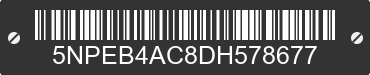 2013 HYUNDAI Sonata 5NPEB4AC8DH578677 VIN decoded