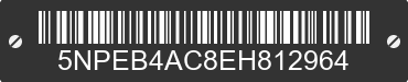 2014 HYUNDAI Sonata 5NPEB4AC8EH812964 VIN decoded