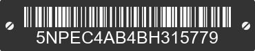 2011 HYUNDAI Sonata 5NPEC4AB4BH315779 VIN decoded