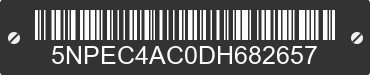2013 HYUNDAI Sonata 5NPEC4AC0DH682657 VIN decoded