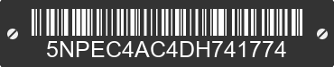 2013 HYUNDAI Sonata 5NPEC4AC4DH741774 VIN decoded