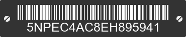 2014 HYUNDAI Sonata 5NPEC4AC8EH895941 VIN decoded