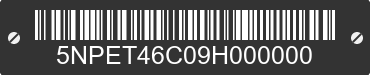 2009 HYUNDAI Sonata 5NPET46C09H000000 VIN decoded