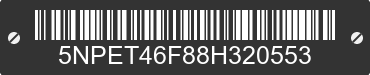 2008 HYUNDAI Sonata 5NPET46F88H320553 VIN decoded