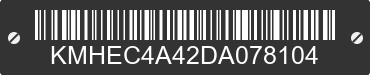 2013 HYUNDAI Sonata KMHEC4A42DA078104 VIN decoded