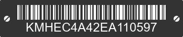 2014 HYUNDAI Sonata KMHEC4A42EA110597 VIN decoded