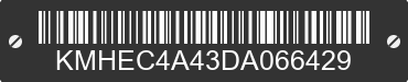 2013 HYUNDAI Sonata KMHEC4A43DA066429 VIN decoded