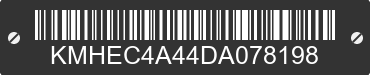 2013 HYUNDAI Sonata KMHEC4A44DA078198 VIN decoded