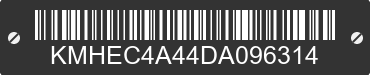 2013 HYUNDAI Sonata KMHEC4A44DA096314 VIN decoded