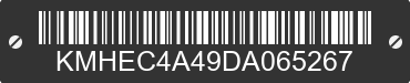 2013 HYUNDAI Sonata KMHEC4A49DA065267 VIN decoded