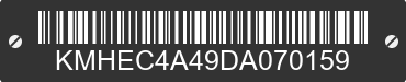 2013 HYUNDAI Sonata KMHEC4A49DA070159 VIN decoded