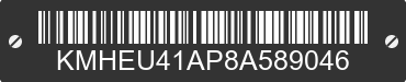 2008 HYUNDAI Sonata KMHEU41AP8A589046 VIN decoded