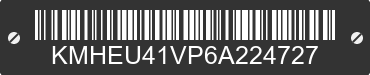 2006 HYUNDAI Sonata KMHEU41VP6A224727 VIN decoded
