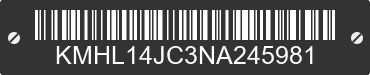 2022 HYUNDAI Sonata KMHL14JC3NA245981 VIN decoded
